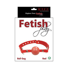 Rouge Fetish Play Vegan Ball Gag Red