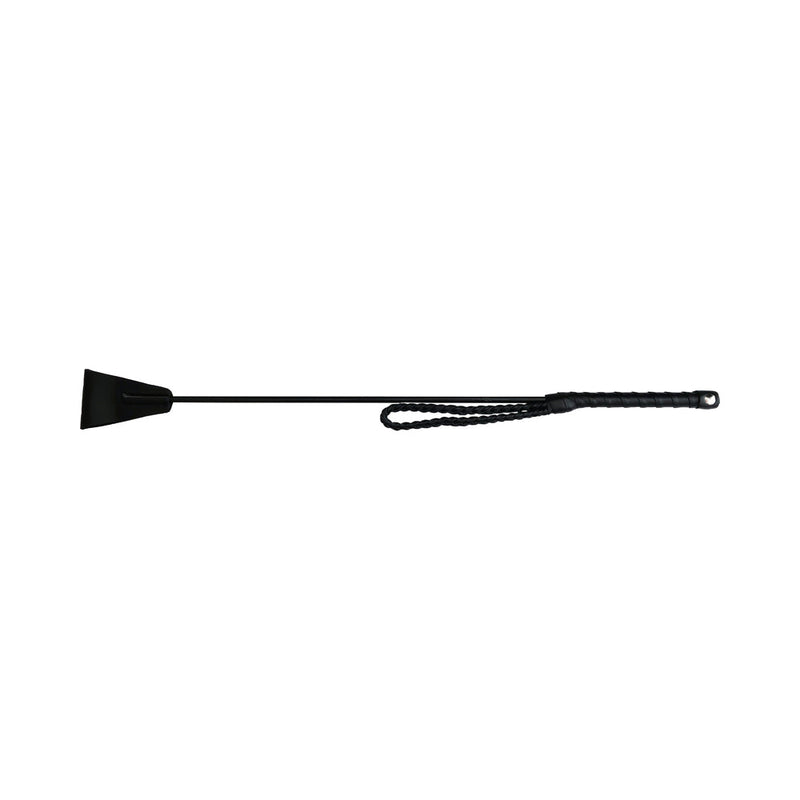 Rouge Fetish Play Vegan Riding Crop Black