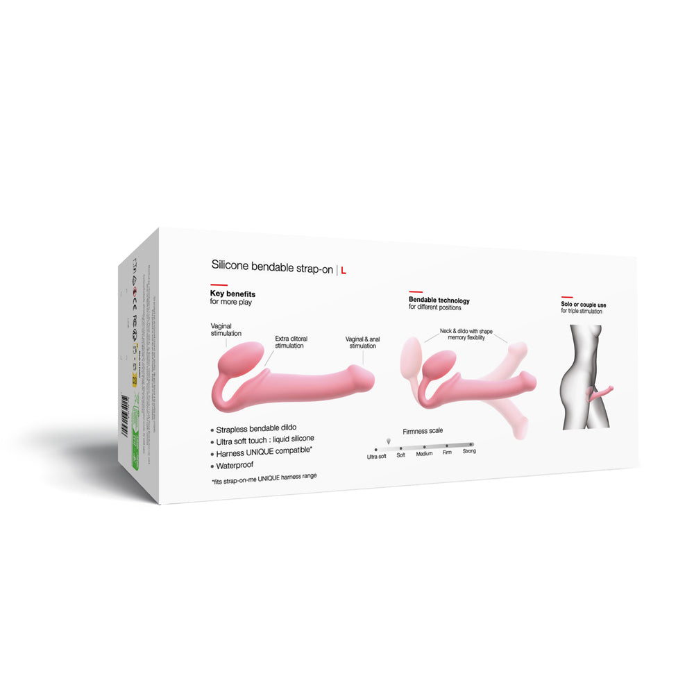 Strap-On-Me Silicone Bendable Strapless Strap-On Pink Large