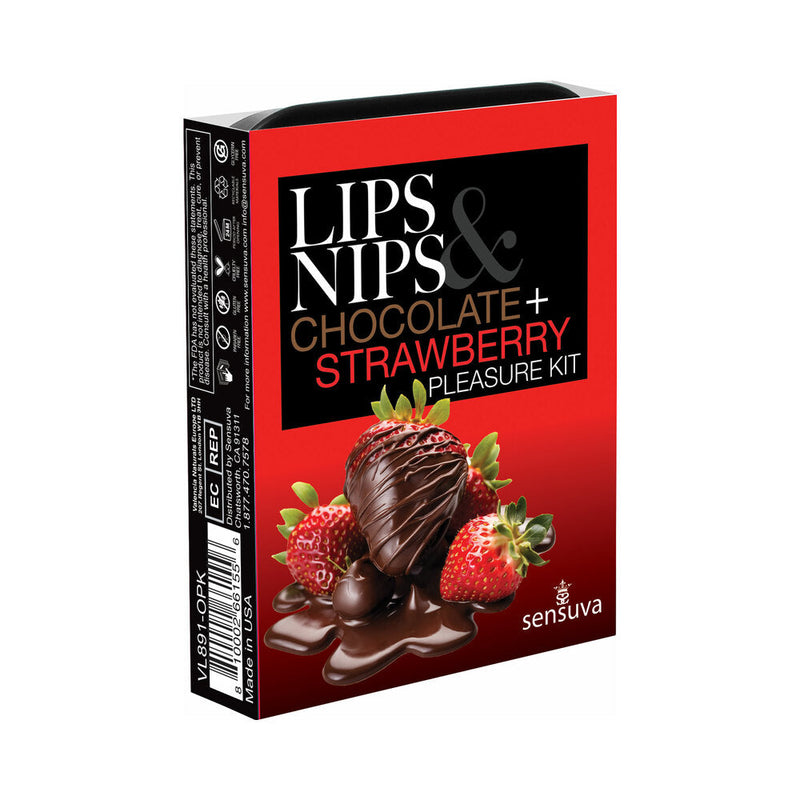 Sensuva Lips & NipsÂ Pleasure KitÂ Chocolate Strawberry