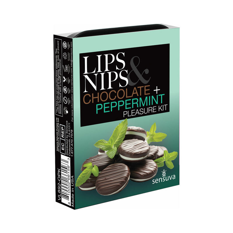 Sensuva Lips & NipsÂ Pleasure KitÂ Chocolate Peppermint