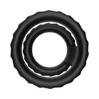 Forto F-43: Tiered Cock & Ball Ring Black