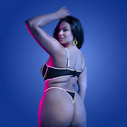 Fantasy Lingerie Glow Solar Flare Underwire Bra & Panty Queen Size