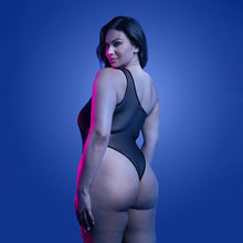 Fantasy Lingerie Glow Luminescent Floral Print One-Shoulder Teddy Queen Size