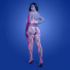 Fantasy Lingerie Glow Equilibrium Glow-in-the-Dark Crotchless Bodystocking Queen Size