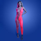 Fantasy Lingerie Glow Hyperdrive UV Reactive Rhinestone Bodystocking O/S