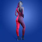 Fantasy Lingerie Glow Hyperdrive UV Reactive Rhinestone Bodystocking O/S
