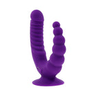 Evolved The Rider Rechargeable Double Vibrator Silicone Purple