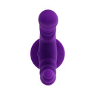 Evolved The Rider Rechargeable Double Vibrator Silicone Purple