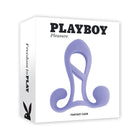 Playboy Fantasy Cage Rechargeable Vibrating Cock Cage Silicone Purple