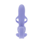 Playboy Fantasy Cage Rechargeable Vibrating Cock Cage Silicone Purple
