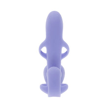 Playboy Fantasy Cage Rechargeable Vibrating Cock Cage Silicone Purple
