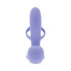 Playboy Fantasy Cage Rechargeable Vibrating Cock Cage Silicone Purple
