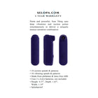 Selopa Sure Thing AAA Battery Vibrating Suction Silicone Purple