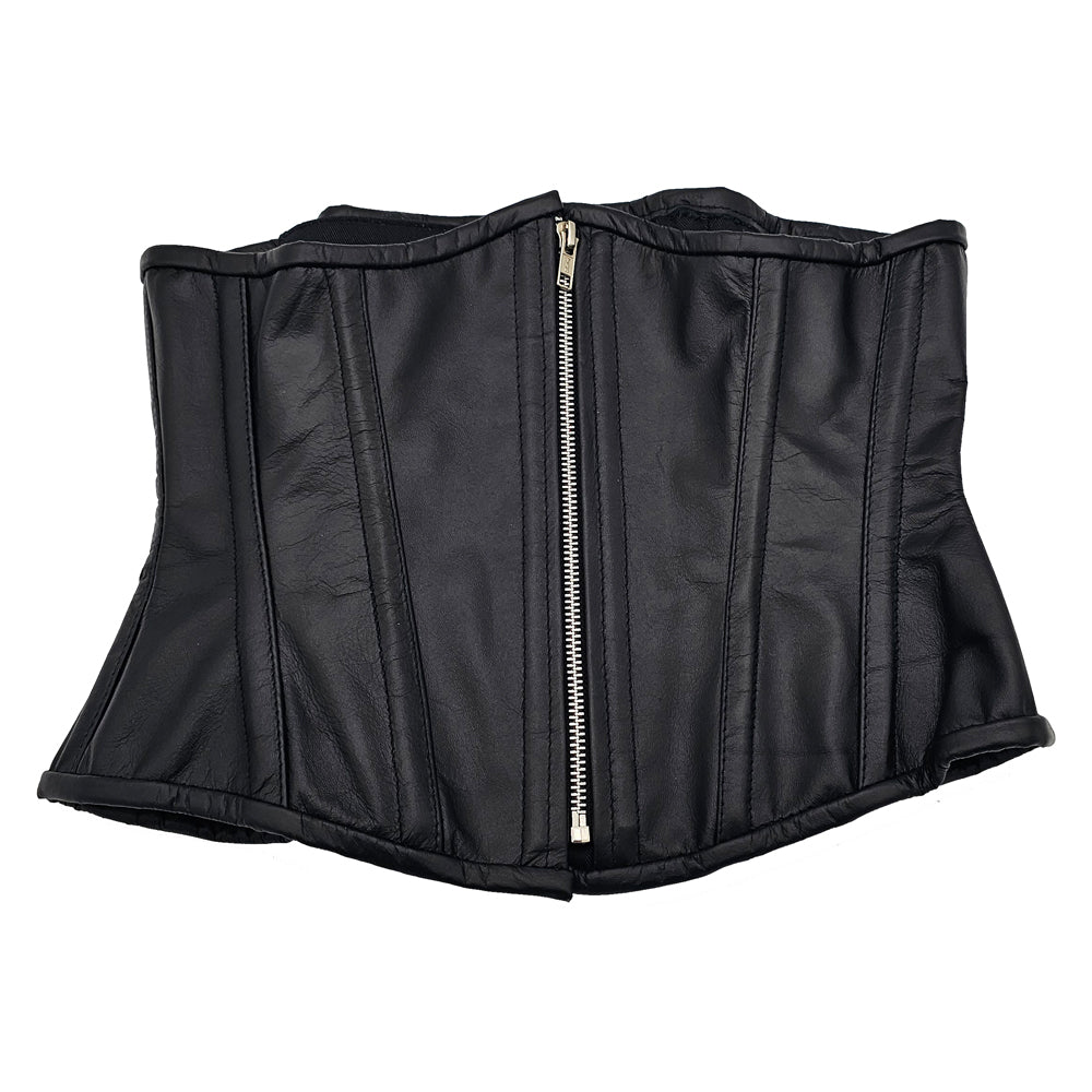 Rouge Leather Corset Black L/XL