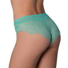 Magic Silk Caribbean Crush Low Rise Cheeky Panty Aqua Glow L/XL