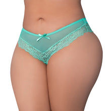 Magic Silk Caribbean Crush Low Rise Cheeky Panty Aqua Glow Queen Size