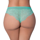 Magic Silk Caribbean Crush Low Rise Cheeky Panty Aqua Glow Queen Size