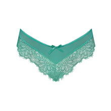 Magic Silk Caribbean Crush Low Rise Cheeky Panty Aqua Glow Queen Size