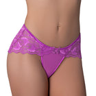Magic Silk Butterfly Fantasies Boy Short Neon Purple L/XL