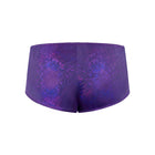 Magic Silk Glimmer Mini Boy Short Purple Disco S/M
