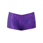 Magic Silk Glimmer Mini Boy Short Purple Disco L/XL