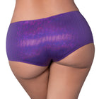 Magic Silk Glimmer Mini Boy Short Purple Disco Queen Size