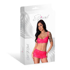 Magic Silk Get It Girl Bra, Skirt & Thong Set Diva Pink L/XL