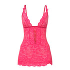 Magic Silk Get It Girl Plunge Chemise & G-Set Diva Pink L/XL