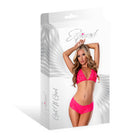 Magic Silk Get It Girl Peek-a-Boo Bralette & Split Crotch Boy Short Diva Pink S/M