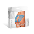 Magic Silk Flirty Hearts Open Back Panty Blue Sugar L/XL