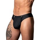 Male Power Oh Snap! Snap Off Jock Black L/XL