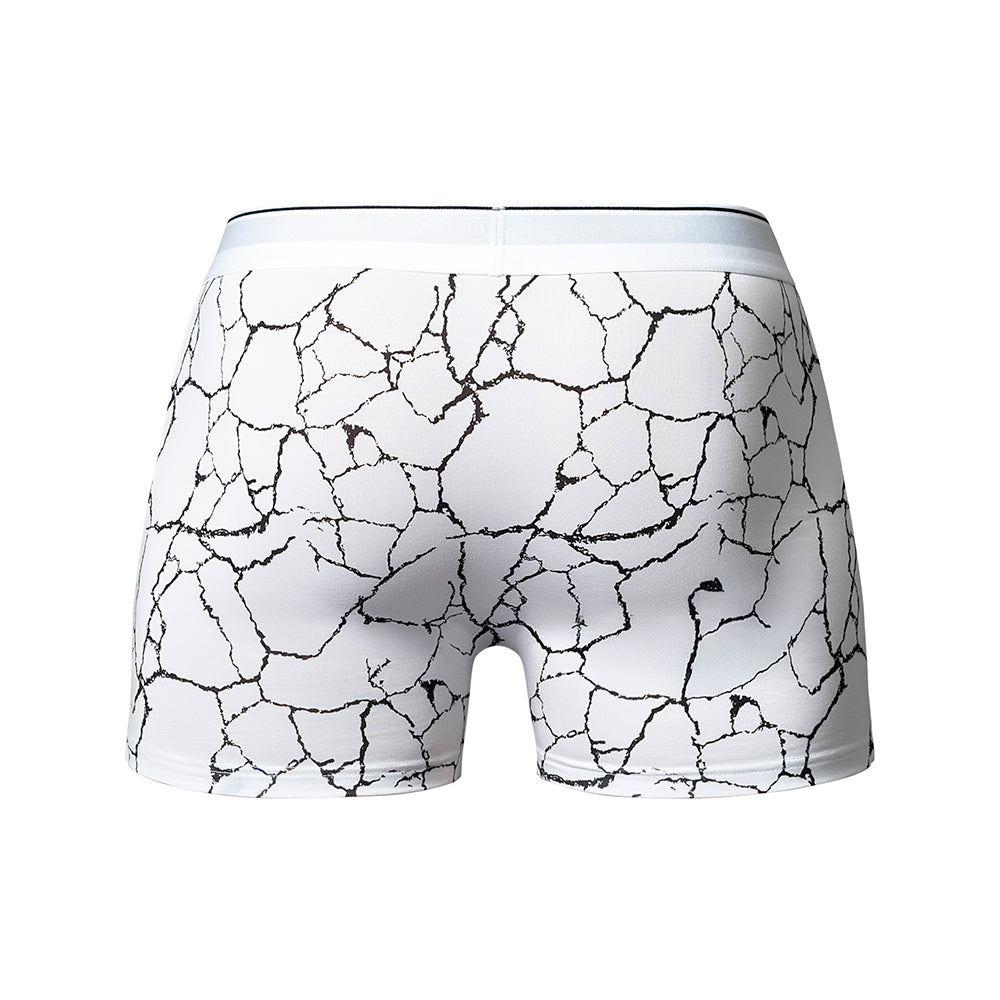 Male Power Soo Cumfy Boxer Brief Black/White M