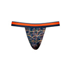 Male Power Soo Cumfy Jock Navy/Orange L/XL
