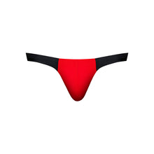 Male Power Hot Mesh Bong Thong Black/Red L/XL