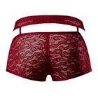 Male Power Lucifer Cutout Short Burgundy L