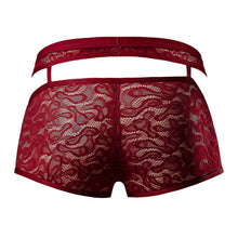 Male Power Lucifer Cutout Short Burgundy L