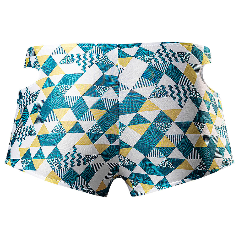 Male Power Cut It Out! Cutout Mini Short Blue/White XL