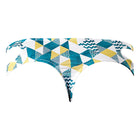 Male Power Cut It Out! Cutout Thong Blue/White L/XL