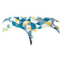 Male Power Cut It Out! Cutout Thong Blue/White L/XL
