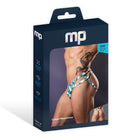 Male Power Cut It Out! Cutout Moonshine Blue/White L/XL