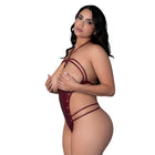 Lust Fetish Medusa Burgundy Queen Size