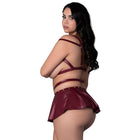 Lust Fetish Iris Burgundy Queen Size