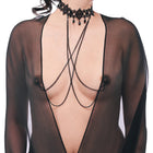 Sportsheets Sex & Mischief Lace Collar with Nipple Ties
