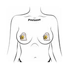 Pastease Boo-Bee Pasties: Kawaii Ghost with Bee Friend Nipple Covers