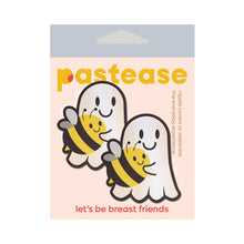 Pastease Boo-Bee Pasties: Kawaii Ghost with Bee Friend Nipple Covers