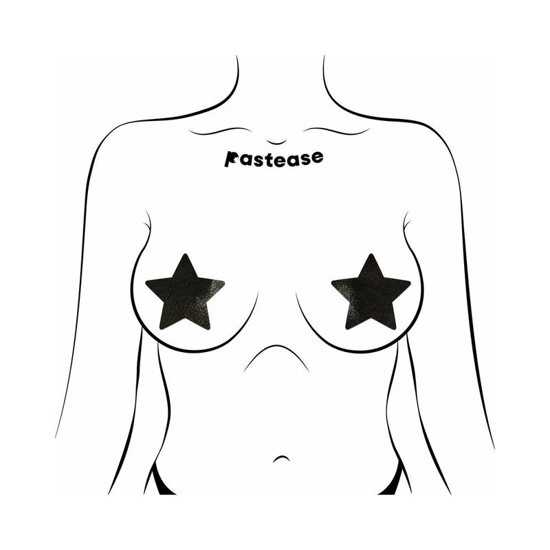 Pastease Everyday Reusable: Liquid Black Star Pasties