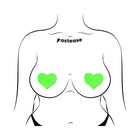 Pastease Love: Glow-in-the-Dark Hearts Pasties