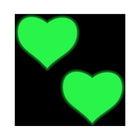 Pastease Love: Glow-in-the-Dark Neon Yellow Heart Pasties Nipple Covers