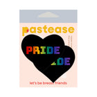 Pastease Love: Rainbow ''PRIDE'' on Black Heart Pasties